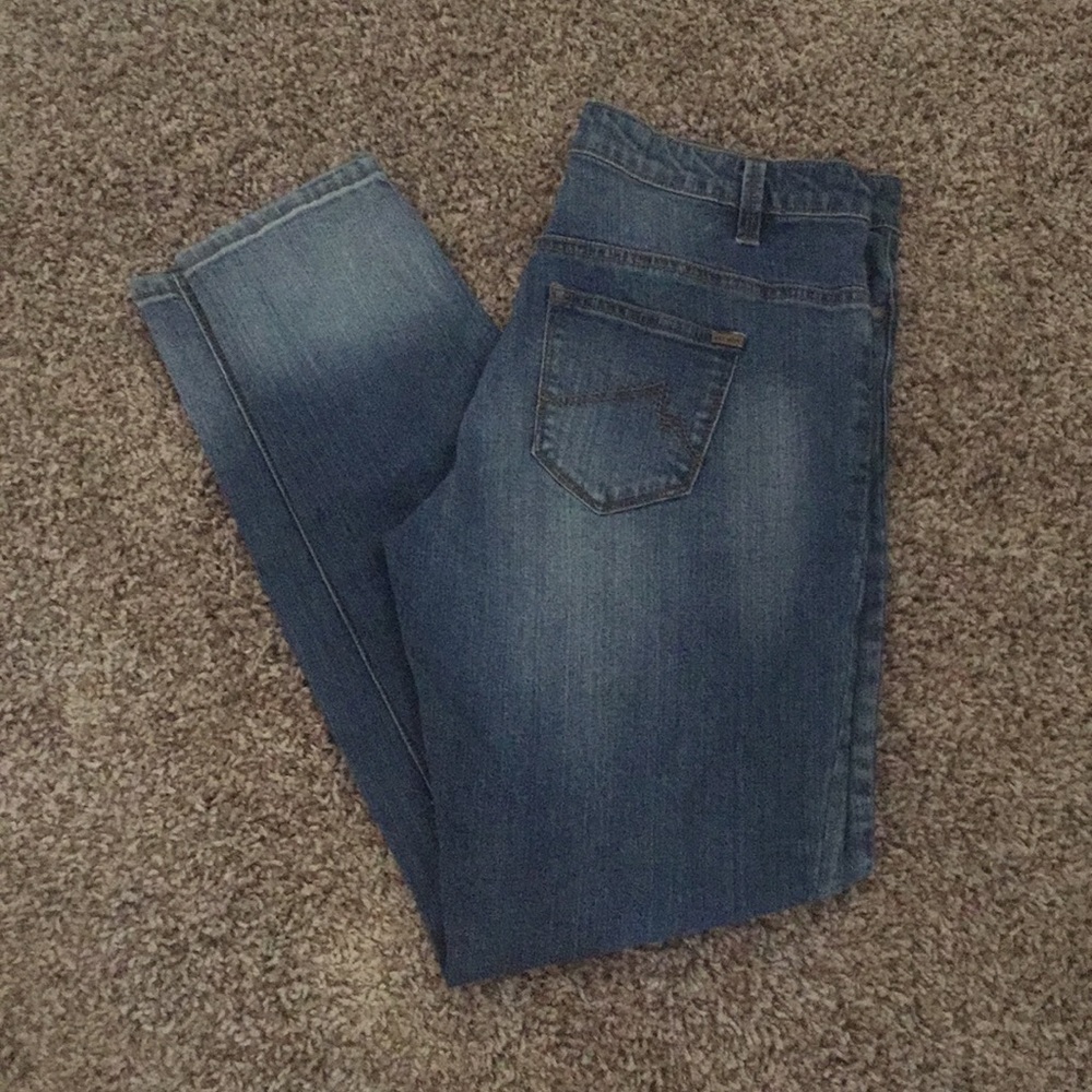 Max Jeans distressed boyfriend fit jeans